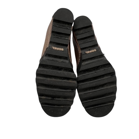 Sorel PDX 1964 Brown Black Wedge Ankle Boots Size 9 Women's - Picture 7 of 13